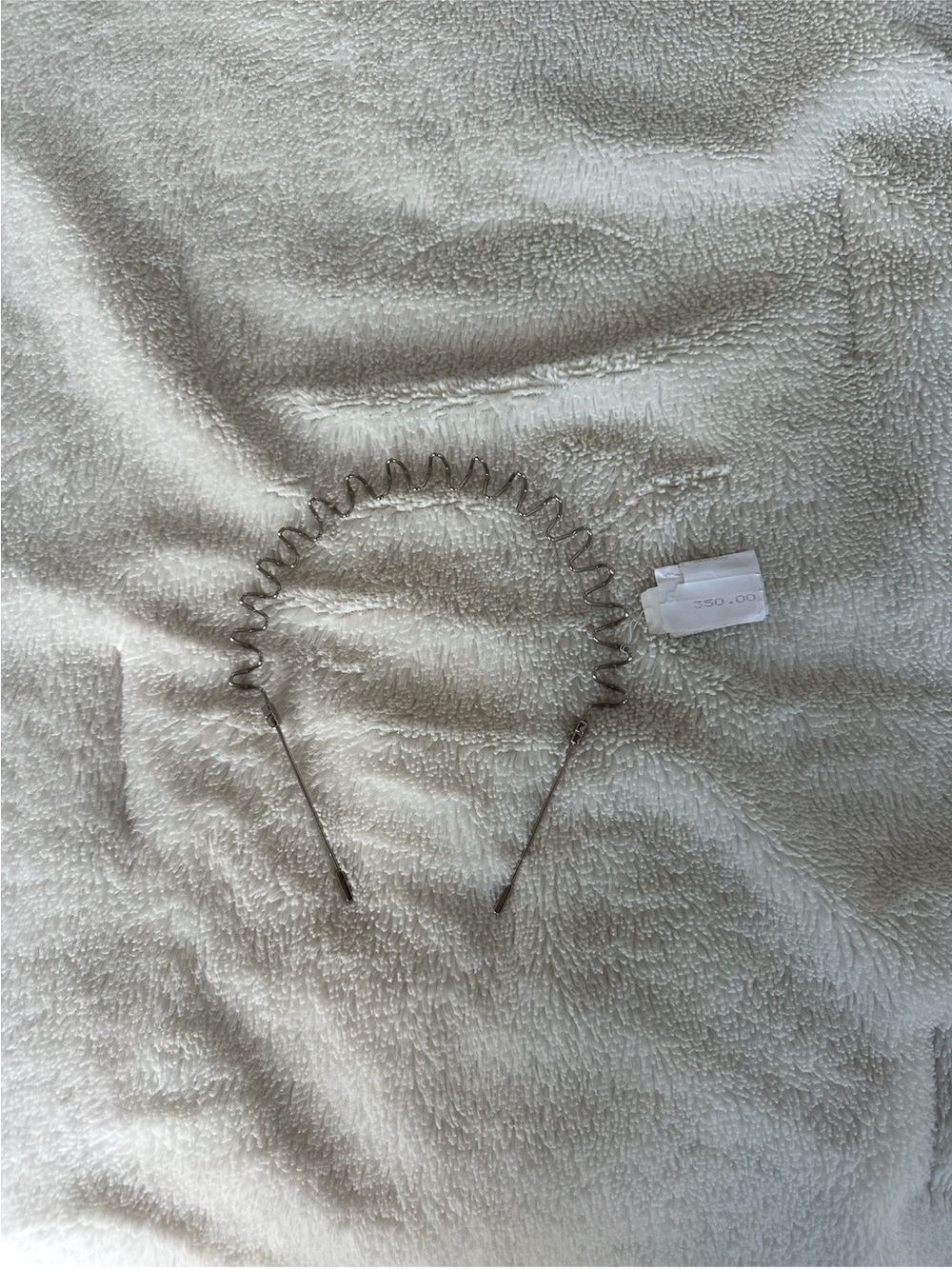 Givenchy Silver Show Zigzag Accent Headband - Picture 7 of 9